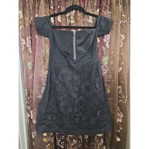 Rachel Comey Black Lace Dress Front Zip Size 6